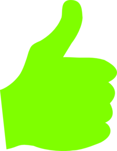 231x297 Thumbs Up Clip Art