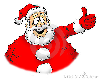 400x320 Santa Thumbs Up Clipart
