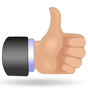 288x288 Smile Thumbs Up Clip Art Clipart Image