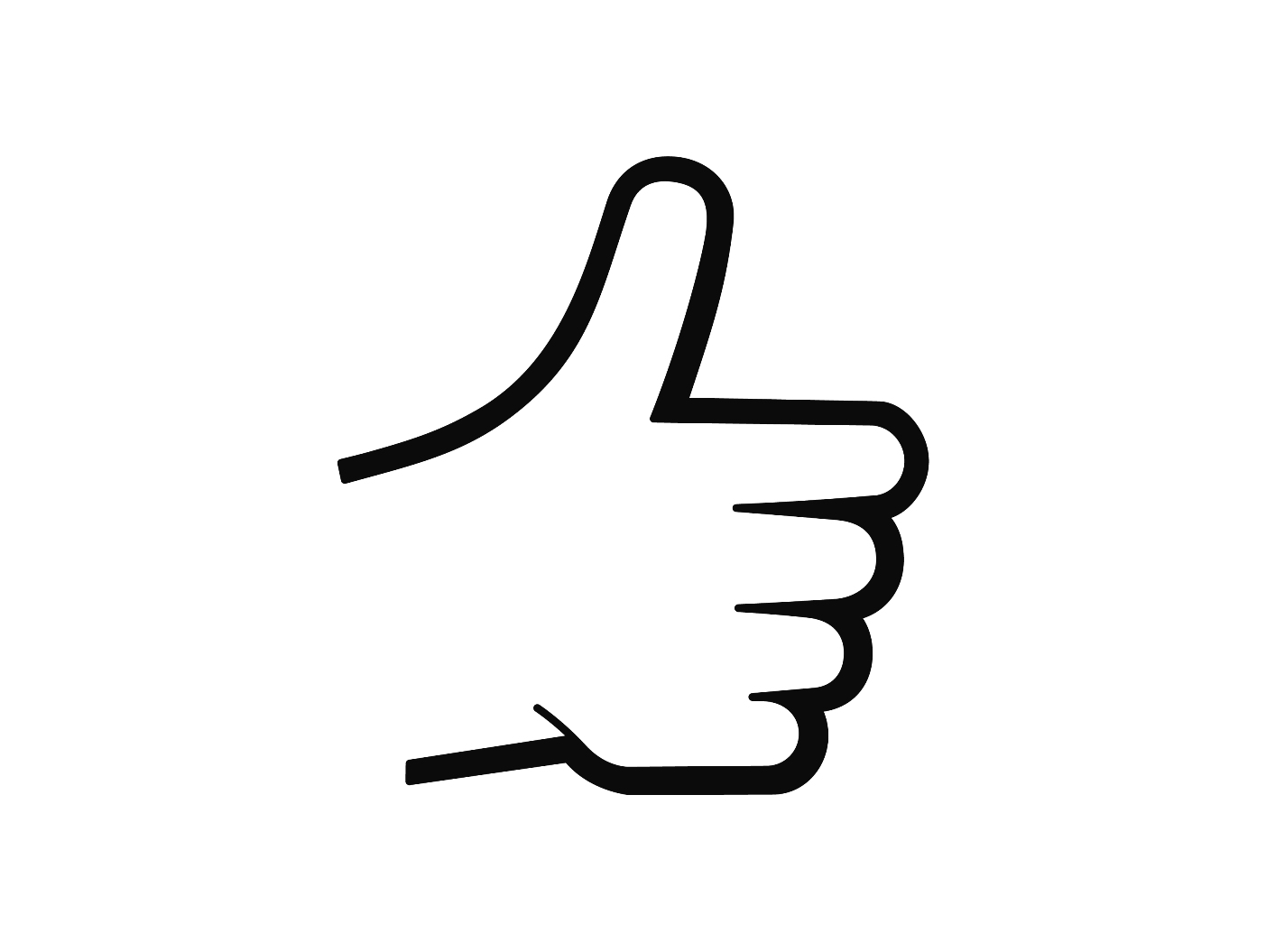 1403x1055 Thumbs Up Sign Clipart
