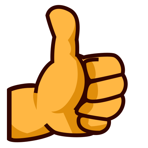 512x512 Thumbs Up Sign Emoji For Facebook, Email Amp Sms Id  12299