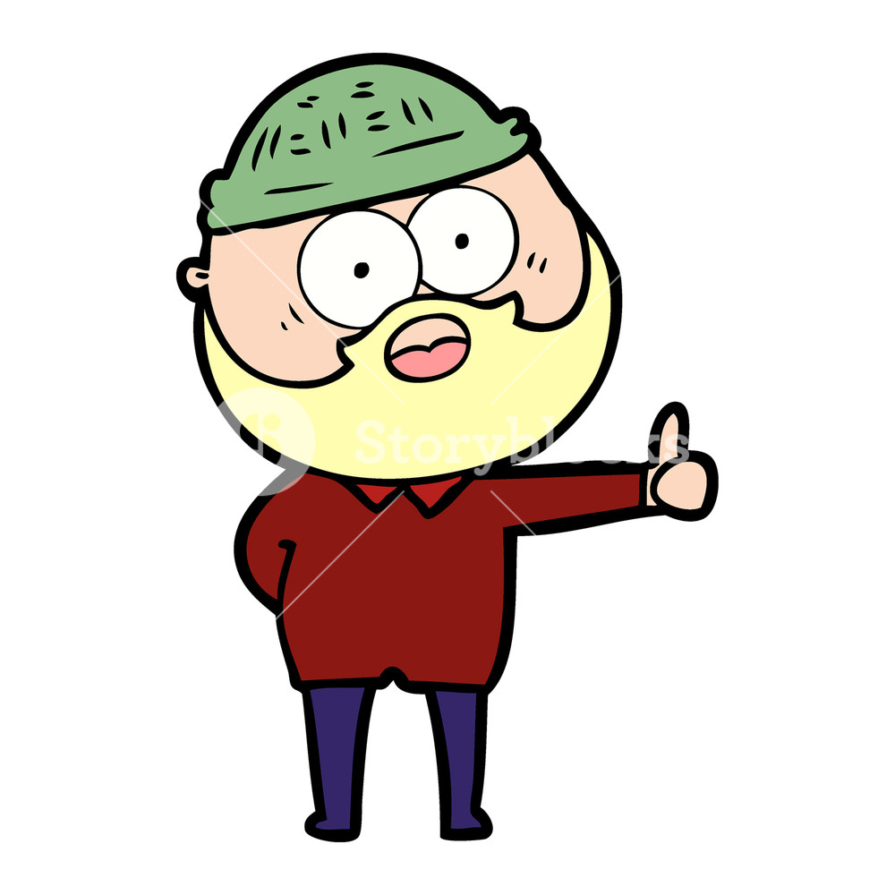 1000x1000 Cartoon Bear Giving Thumbs Up Sign Royalty Free Stock Image