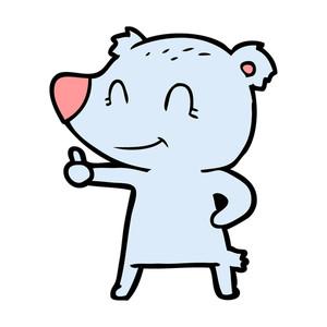 300x300 Happy Cartoon Dog Giving Thumbs Up Sign Royalty Free Stock Image