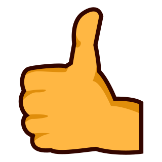 320x320 Reversed Thumbs Up Sign Emojidex