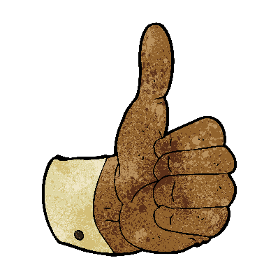 398x399 Cartoon Thumbs Up Symbol Clipart The Arts Image Pbs