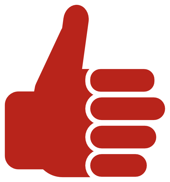 558x599 Red Thumb Up Clip Art