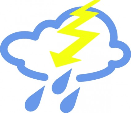 425x366 Thunder Clip Art Download
