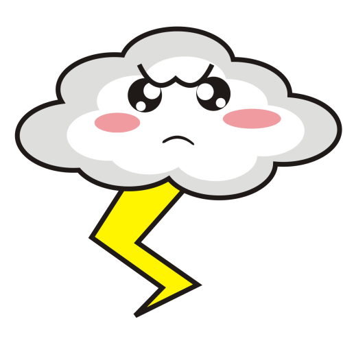 500x500 Thunder Clipart Lightning