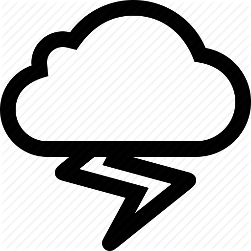 512x512 Thunderstorm Clipart Thunderbolt