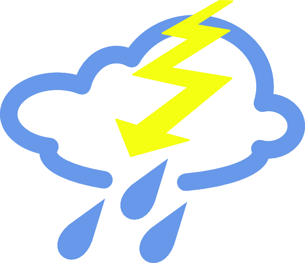 600x517 Thunder Storms Weather Symbol Clip Art