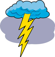 186x190 Thunderstorm Clipart Thunder And Lightning