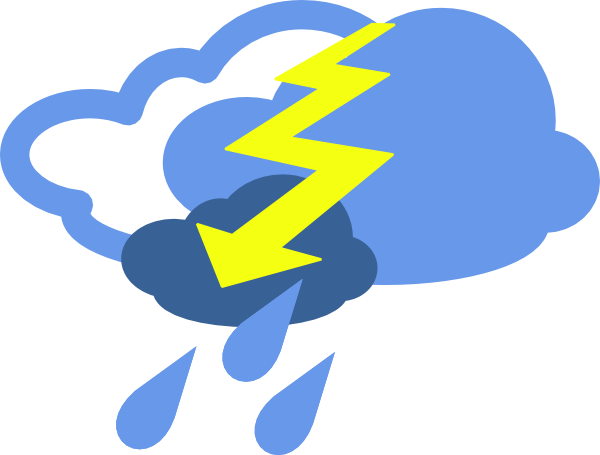 600x455 Thunderstorm Clipart Weather Symbol