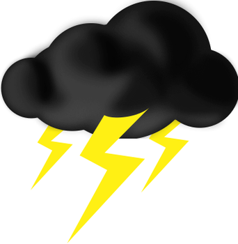342x350 Thunderstorm Clipart