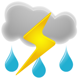 256x256 Thunderstorms Icon Weather Iconset Custom Icon Design