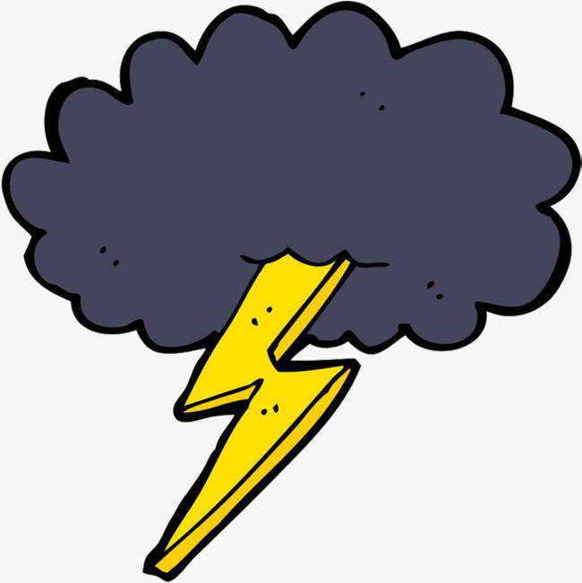 650x651 Cartoon Thunderstorms, Cartoon Lightning, Lightning Thunder