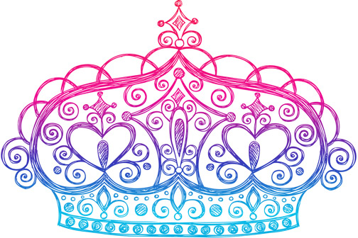 504x336 Tiara Crown Sketchy Doodle