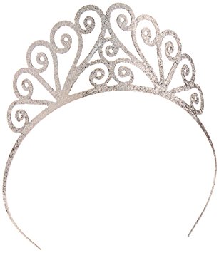 307x355 Glittered Tiara (Gold) Party Accessory (1 Count) (1