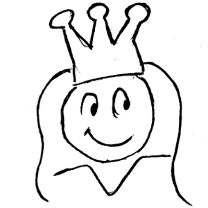 300x300 Queen Clipart Black And White Elegant Princess Tiara Eps Id 68081