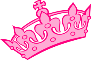 298x198 Pink Tilted Tiara 1 Clip Art