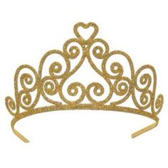 236x236 Gold Plastic Tiara With Combs