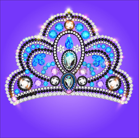 450x447 Illustration Of Women's Tiara Crown Wedding With Pink Stones