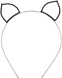 252x320 Devil Horns Outline Headband Tiara Iwth Rhinestones