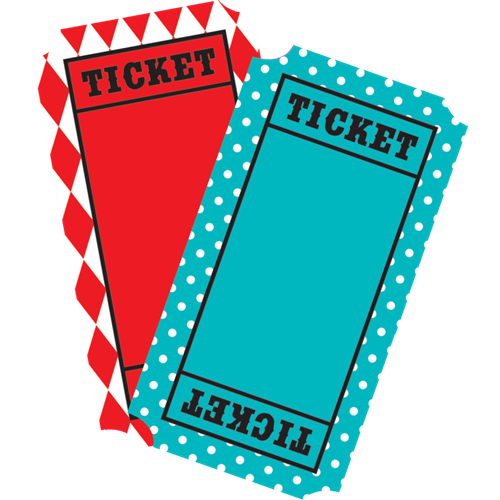 500x500 Carneval Clipart Ticket Out