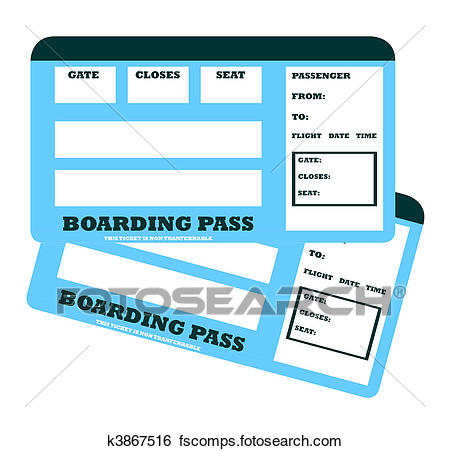 450x451 Plane Ticket Clipart