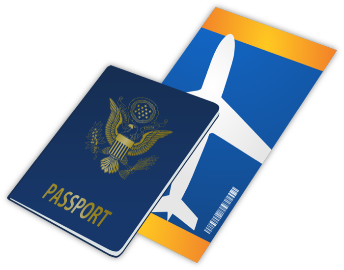 700x549 Airplane Ticket Clipart