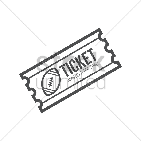 600x600 Sports Ticket Vector Image