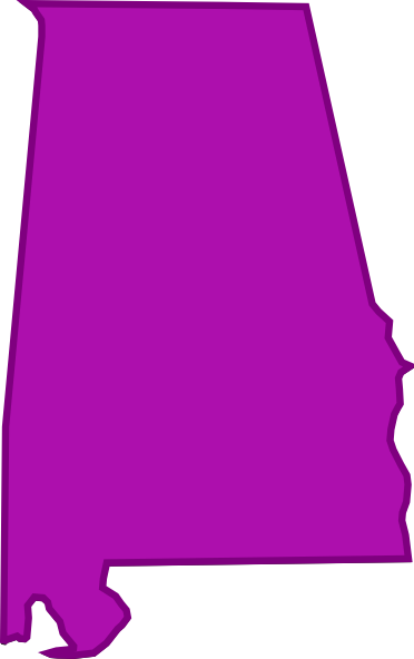 372x592 Alabama Outline Clip Art