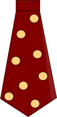 219x450 Dad's Red Tie Clip Art