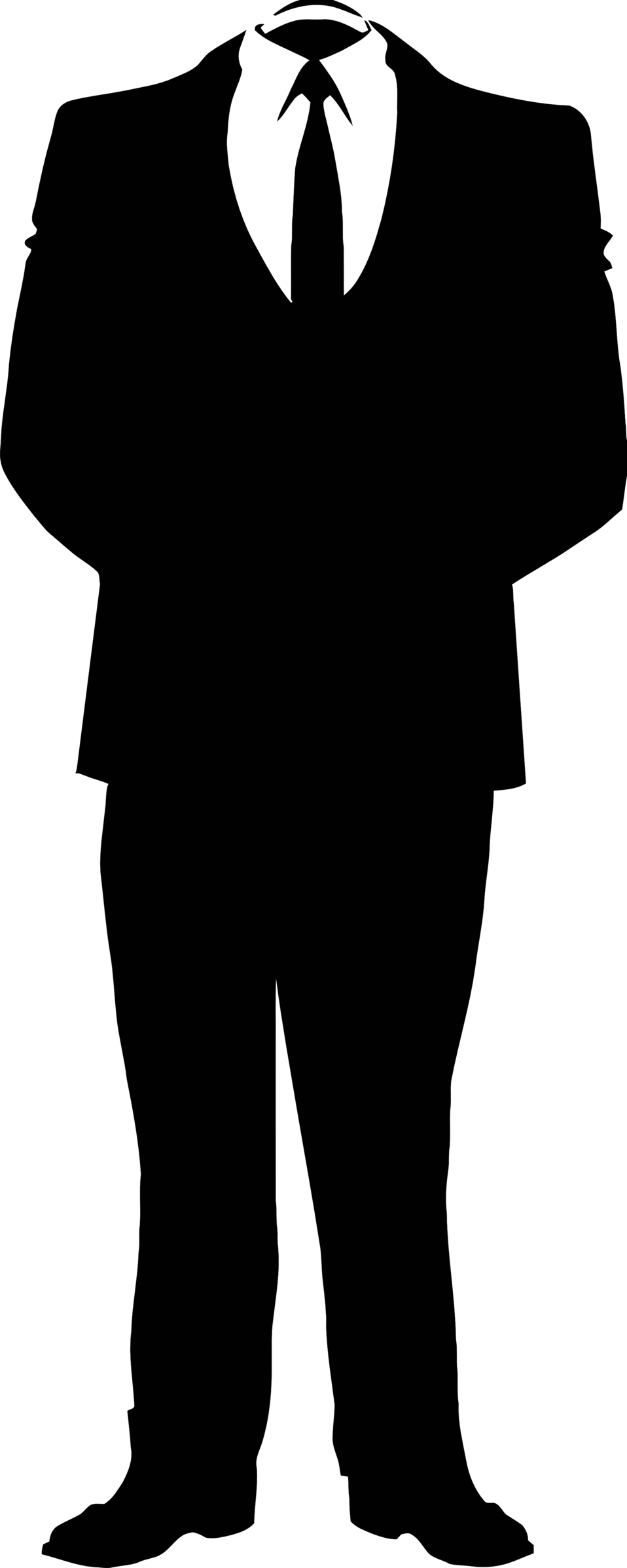 958x2394 Suit And Tie Clipart