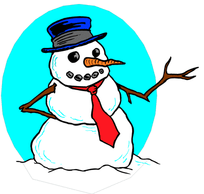 400x381 Free Snowman Clipart