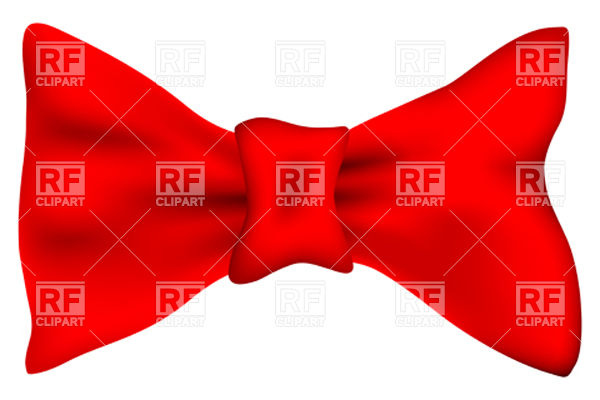 600x400 Red Bow Tie Royalty Free Vector Clip Art Image