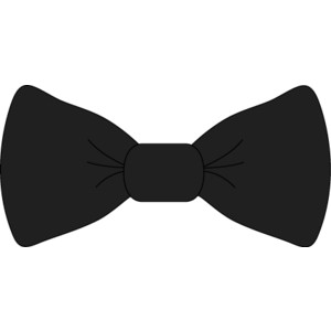300x300 Black Bow Tie Clipart