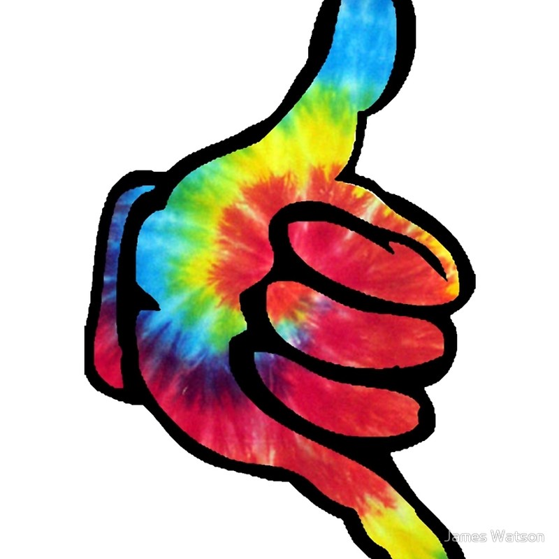 800x800 Hang Loose (Tie Dye) Spiral Notebooks By James Watson Redbubble