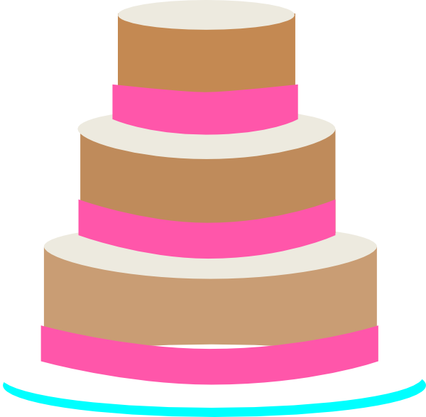 600x587 Wedding Cake Clip Art