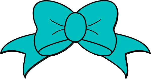 600x314 Tiffany Blue Bow Clip Art