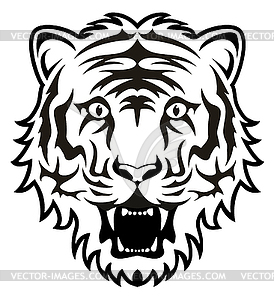 274x300 Tiger Face Clip Art Black And White Clipart Panda