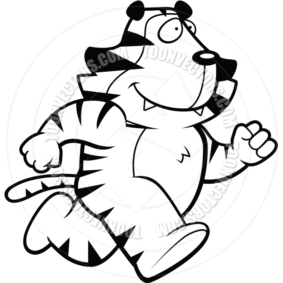 940x940 Tiger Running Clipart