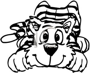 300x243 And White Tiger Clipart Image