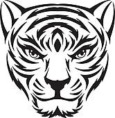 166x170 Tiger Face Clip Art