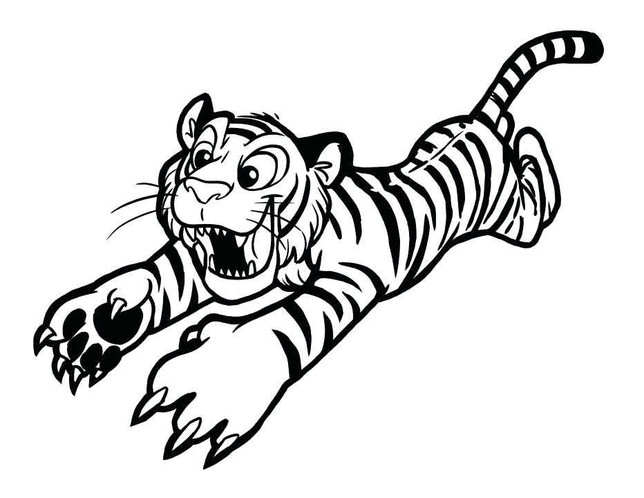 932x720 Spectacular Astounding Tiger Color Sheet Kids Coloring Pages