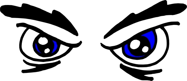 600x260 Angry Eyes Clipart
