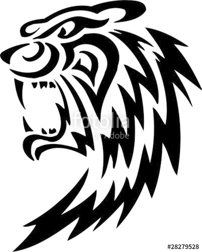 402x500 Tiger.tribal Predators. Stock Image And Royalty Free Vector Files