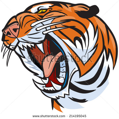 450x450 Tiger Clipart Side Profile