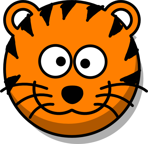 600x583 Tiger Head No Tail Clip Art