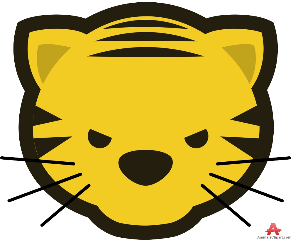 999x818 Tiger Clipart Yellow