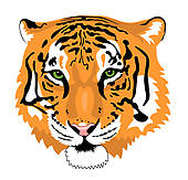 170x163 Tiger Head Clip Art